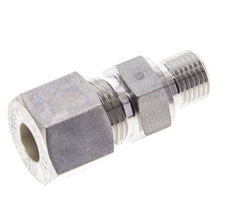 1/4'' NPT Male x 10S Stainless steel Straight Compression Fitting 630 Bar DIN 2353
