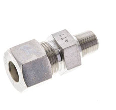 1/4'' NPT Male x 12S Stainless steel Straight Compression Fitting 630 Bar DIN 2353
