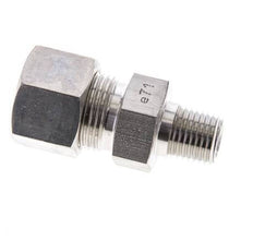 1/4'' NPT Male x 12S Stainless steel Straight Compression Fitting 630 Bar DIN 2353