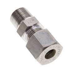 3/8'' NPT Male x 10S Stainless steel Straight Compression Fitting 630 Bar DIN 2353