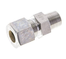 3/8'' NPT Male x 12S Stainless steel Straight Compression Fitting 630 Bar DIN 2353