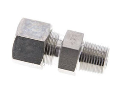 3/8'' NPT Male x 12S Stainless steel Straight Compression Fitting 630 Bar DIN 2353