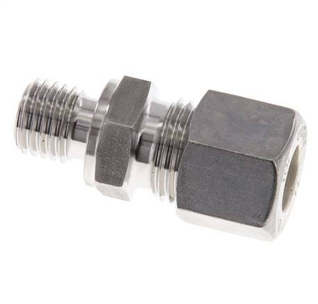 M12x1.5 Male x 10L Stainless steel Straight Compression Fitting 315 Bar DIN 2353