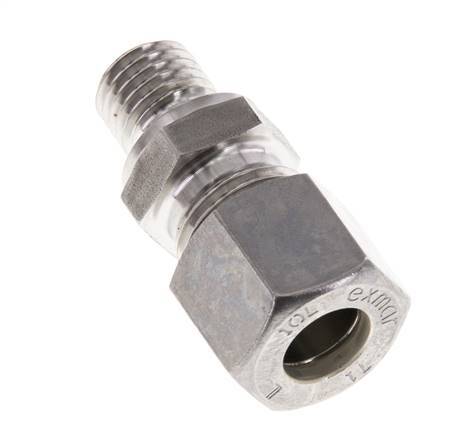 M12x1.5 Male x 10L Stainless steel Straight Compression Fitting 315 Bar DIN 2353