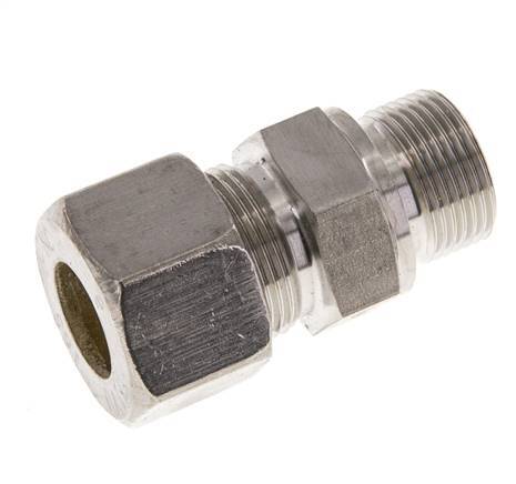 M22x1.5 Male x 16S Stainless steel Straight Compression Fitting 400 Bar DIN 2353