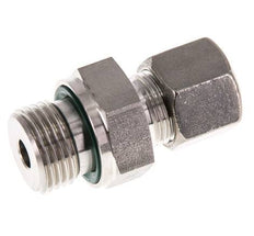 G 1/2'' Male x 10S Stainless steel Straight Compression Fitting with FKM Seal 630 Bar DIN 2353