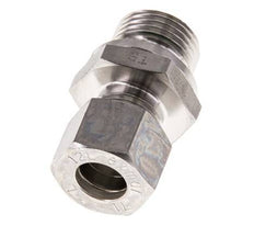 G 1/2'' Male x 12L Stainless steel Straight Compression Fitting with FKM Seal 315 Bar DIN 2353