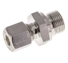 G 1/2'' Male x 18L Stainless steel Straight Compression Fitting with FKM Seal 315 Bar DIN 2353