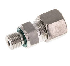 G 1/4'' Male x 10S Stainless steel Straight Compression Fitting with FKM Seal 630 Bar DIN 2353