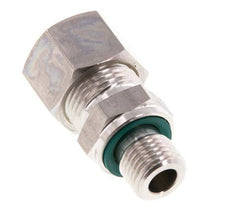 G 1/4'' Male x 12L Stainless steel Straight Compression Fitting with FKM Seal 315 Bar DIN 2353
