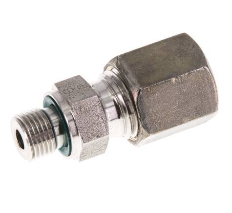 G 1/8'' Male x 6S Stainless steel Straight Compression Fitting with FKM Seal 630 Bar DIN 2353