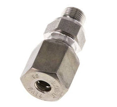 G 1/8'' Male x 6S Stainless steel Straight Compression Fitting with FKM Seal 630 Bar DIN 2353