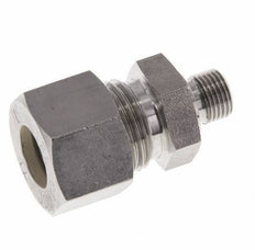 G 1/8'' Male x 12L Stainless steel Straight Compression Fitting with FKM Seal 315 Bar DIN 2353