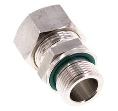 G 3/4'' Male x 22L Stainless steel Straight Compression Fitting with FKM Seal 160 Bar DIN 2353