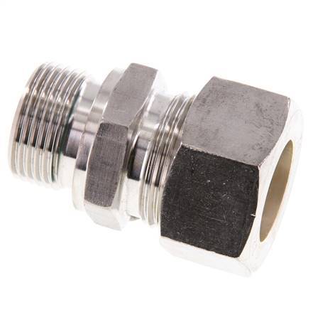 G 3/4'' Male x 22L Stainless steel Straight Compression Fitting with FKM Seal 160 Bar DIN 2353