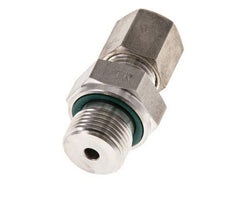 G 3/8'' Male x 6S Stainless steel Straight Compression Fitting with FKM Seal 630 Bar DIN 2353