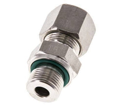 G 3/8'' Male x 10S Stainless steel Straight Compression Fitting with FKM Seal 630 Bar DIN 2353