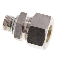G 3/8'' Male x 18L Stainless steel Straight Compression Fitting with FKM Seal 315 Bar DIN 2353