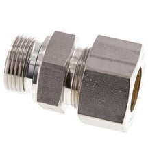 G 1'' Male x 25S Stainless steel Straight Compression Fitting with FKM Seal 400 Bar DIN 2353