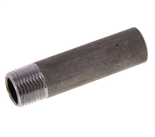 R 1/2'' Male x 21.3mm Steel Pipe Nipple with Welding End 50 Bar DIN 2982 - 80mm [5 Pieces]