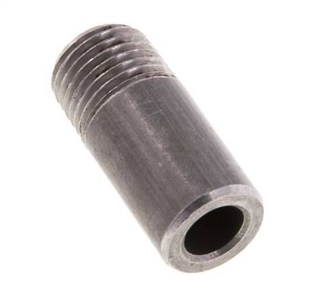 R 1/4'' Male x 13.5mm Steel Pipe Nipple with Welding End 50 Bar DIN 2982 - 30mm [5 Pieces]