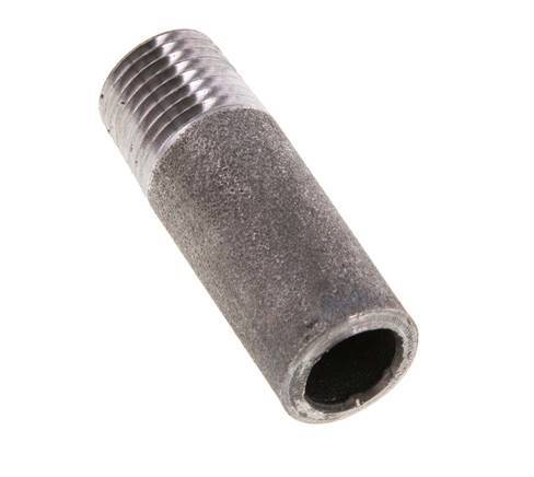 R 1/4'' Male x 13.5mm Steel Pipe Nipple with Welding End 50 Bar DIN 2982 - 40mm [5 Pieces]