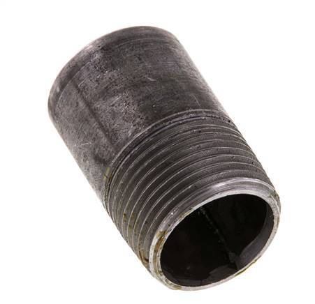 R 3/4'' Male x 26.9mm Steel Pipe Nipple with Welding End 50 Bar DIN 2982 - 40mm [5 Pieces]