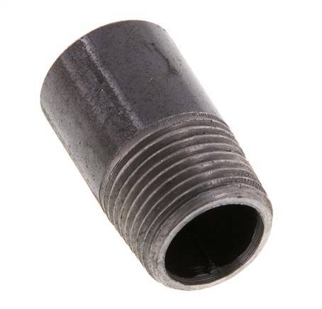 R 3/8'' Male x 17.2mm Steel Pipe Nipple with Welding End 50 Bar DIN 2982 - 30mm [5 Pieces]