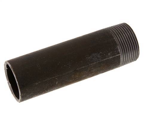 R 1 1/4'' Male x 42.4mm Steel Pipe Nipple with Welding End 50 Bar DIN 2982 - 130mm