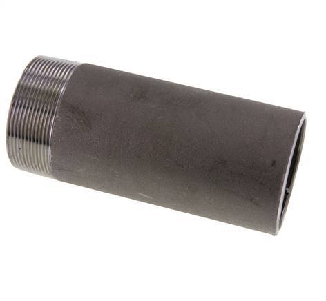 R 2 1/2'' Male x 76.1mm Steel Pipe Nipple with Welding End 50 Bar DIN 2982 - 170mm