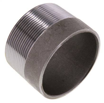 R 2 1/2'' Male x 76.1mm Steel Pipe Nipple with Welding End 50 Bar DIN 2982 - 50mm