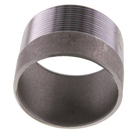 R 2 1/2'' Male x 76.1mm Steel Pipe Nipple with Welding End 50 Bar DIN 2982 - 50mm