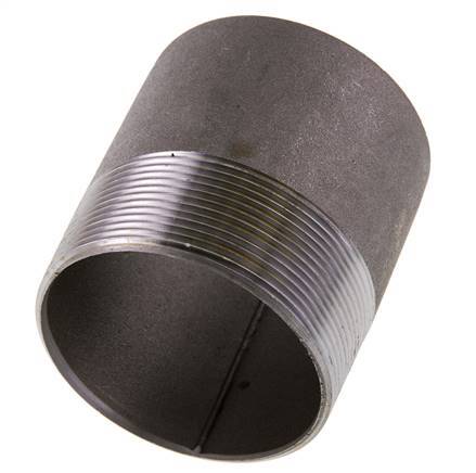 R 2 1/2'' Male x 76.1mm Steel Pipe Nipple with Welding End 50 Bar DIN 2982 - 80mm