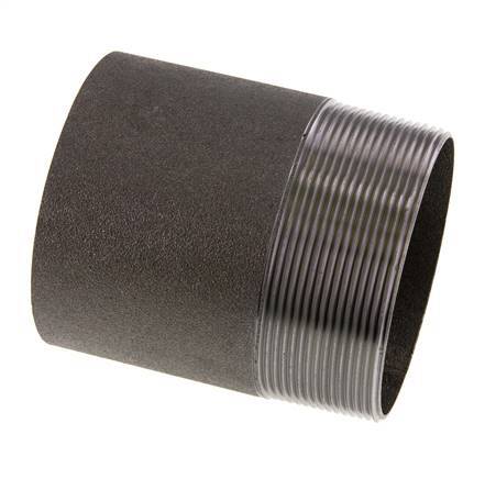 R 3'' Male x 88.9mm Steel Pipe Nipple with Welding End 50 Bar DIN 2982 - 100mm