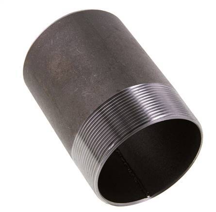 R 3'' Male x 88.9mm Steel Pipe Nipple with Welding End 50 Bar DIN 2982 - 120mm