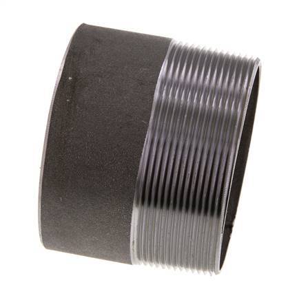 R 3'' Male x 88.9mm Steel Pipe Nipple with Welding End 50 Bar DIN 2982 - 70mm
