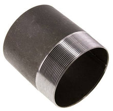 R 4'' Male x 114.3mm Steel Pipe Nipple with Welding End 50 Bar DIN 2982 - 120mm