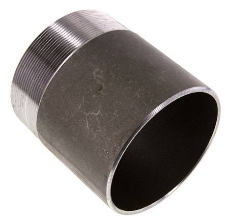 R 4'' Male x 114.3mm Steel Pipe Nipple with Welding End 50 Bar DIN 2982 - 120mm