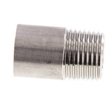 R 1/2'' Male x 21.3mm Stainless steel Pipe Nipple with Welding End 20 Bar DIN 2982 - 35mm
