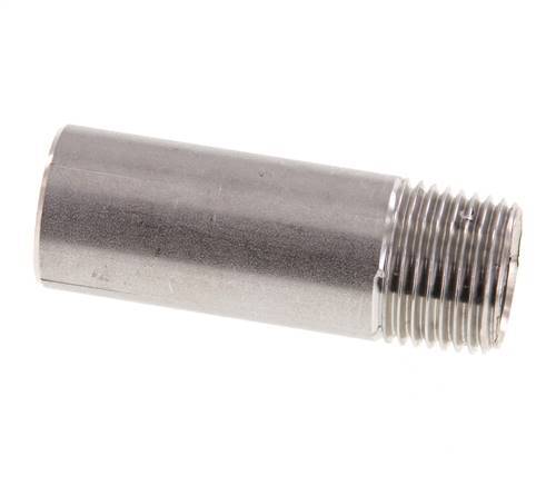 R 1/2'' Male x 21.3mm Stainless steel Pipe Nipple with Welding End 20 Bar DIN 2982 - 60mm