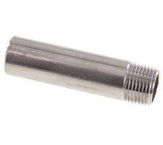 R 1/2'' Male x 21.3mm Stainless steel Pipe Nipple with Welding End 20 Bar DIN 2982 - 80mm