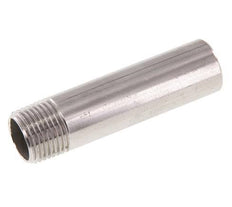 R 1/2'' Male x 21.3mm Stainless steel Pipe Nipple with Welding End 20 Bar DIN 2982 - 80mm