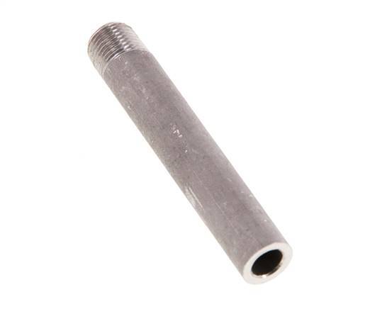 R 1/8'' Male x 10.2mm Stainless steel Pipe Nipple with Welding End 20 Bar DIN 2982 - 60mm