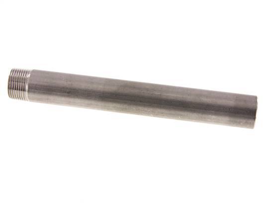 R 3/4'' Male x 26.9mm Stainless steel Pipe Nipple with Welding End 20 Bar DIN 2982 - 200mm
