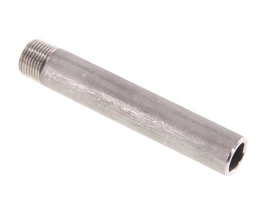 R 3/8'' Male x 17.2mm Stainless steel Pipe Nipple with Welding End 20 Bar DIN 2982 - 100mm