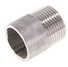 R 1'' Male x 33.7mm Stainless steel Pipe Nipple with Welding End 20 Bar DIN 2982 - 40mm