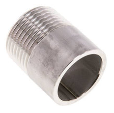 R 1'' Male x 33.7mm Stainless steel Pipe Nipple with Welding End 20 Bar DIN 2982 - 40mm