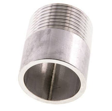 R 1'' Male x 33.7mm Stainless steel Pipe Nipple with Welding End 20 Bar DIN 2982 - 40mm
