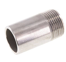 R 1'' Male x 33.7mm Stainless steel Pipe Nipple with Welding End 20 Bar DIN 2982 - 60mm