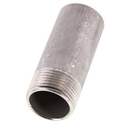 R 1'' Male x 33.7mm Stainless steel Pipe Nipple with Welding End 20 Bar DIN 2982 - 80mm